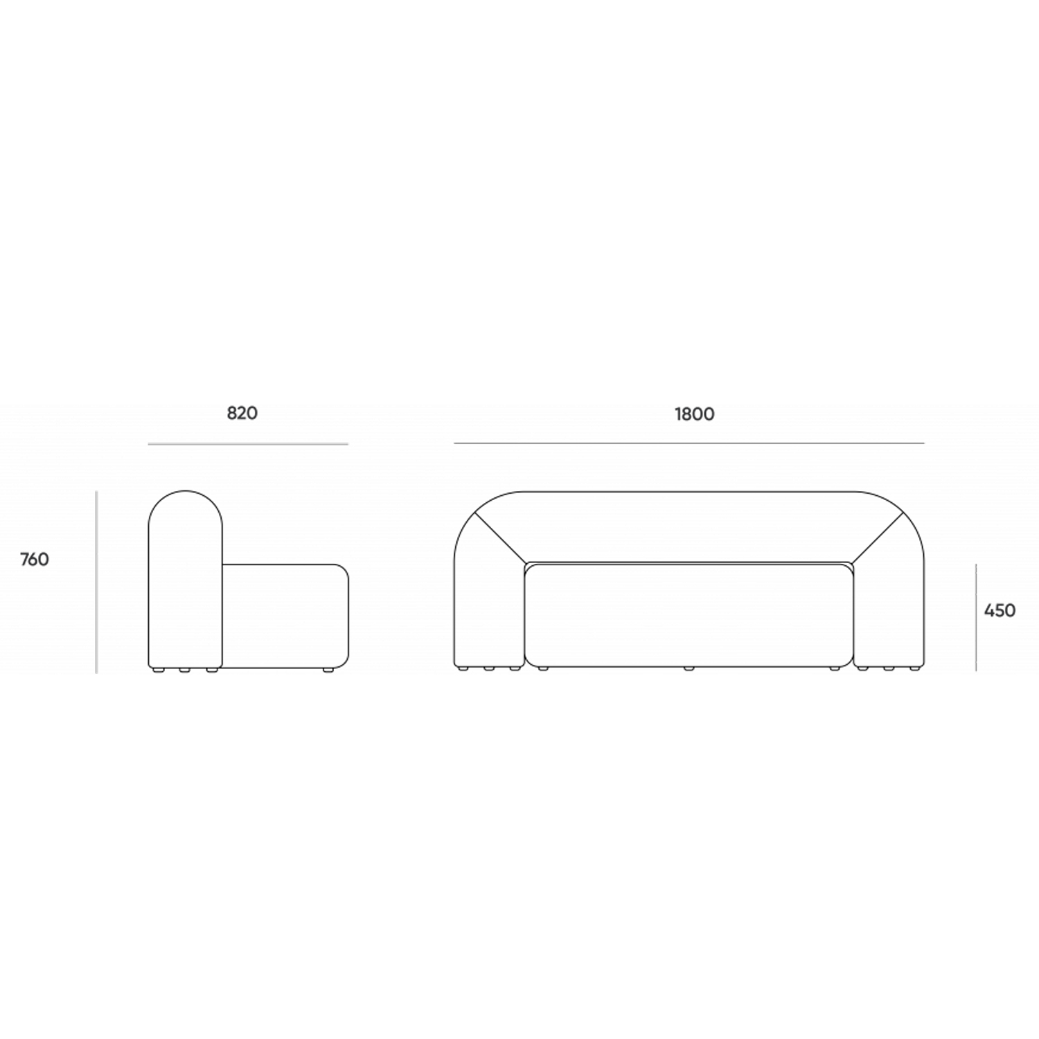 dimensiuni canapea moss 1800