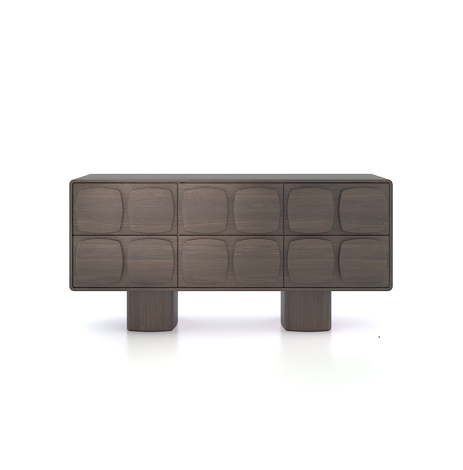 Comoda Aztec frasin masiv